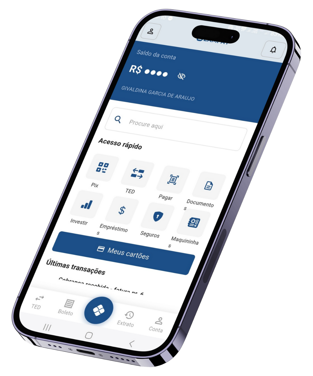 ZAMPAY App Interface